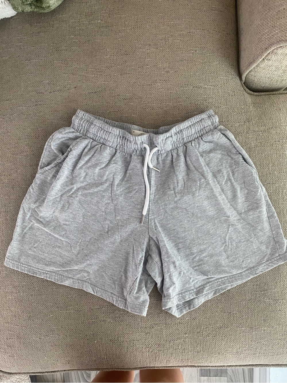 Casual Gray Women’s Drawstring Sweat Shorts